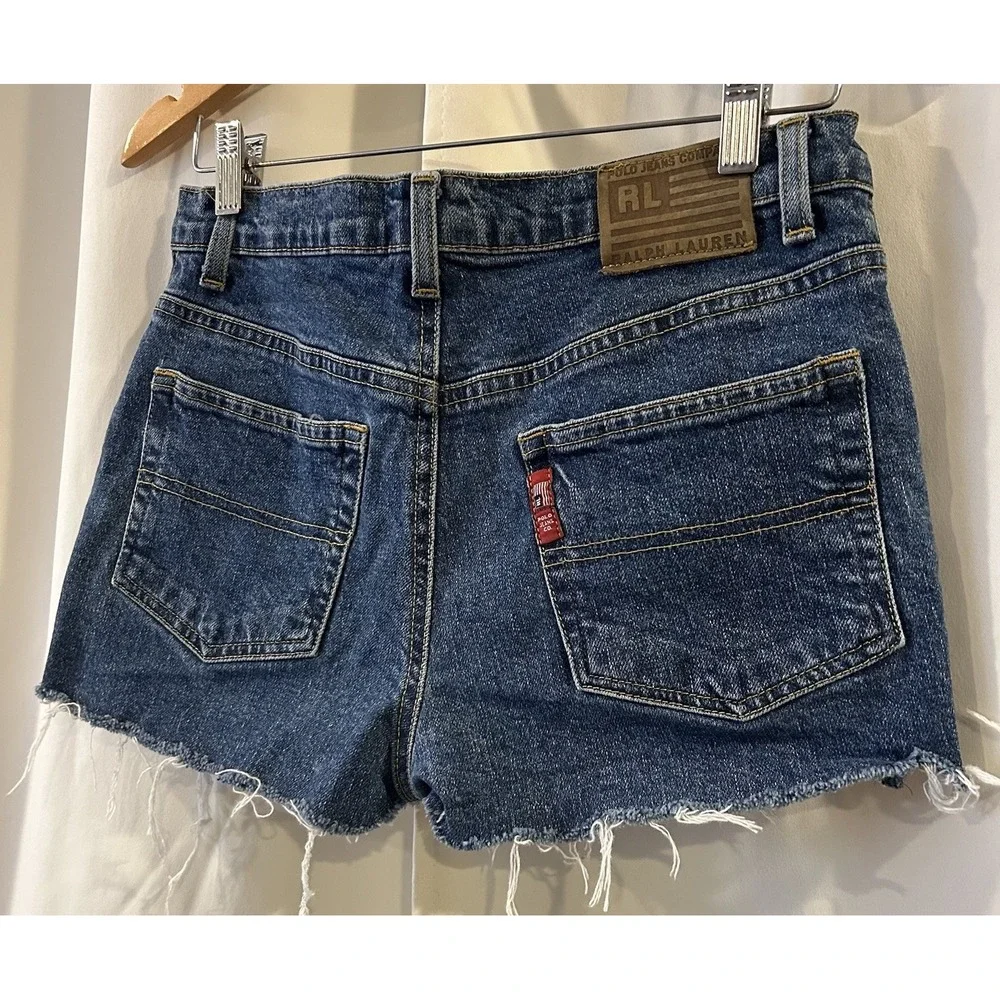 VTG 90s Era Polo Jeans Co Ralph Lauren Shorts‎ Womens 6 Denim Cut Of Shorts